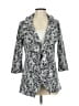Calvin Klein Print Gray Blazer Size 2 - photo 1