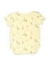 Rabbit Bear 100% Organic Cotton Yellow Short Sleeve Onesie Size 0-3 mo - photo 2