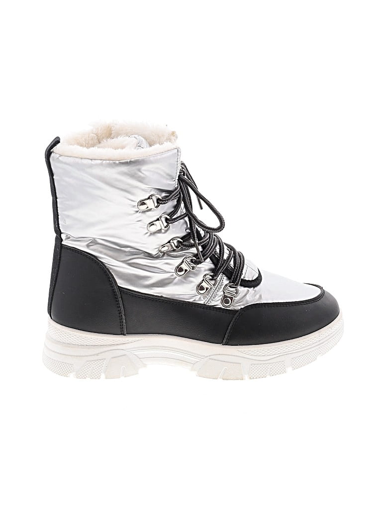 Pre-owned Unbranded Boots In Silver