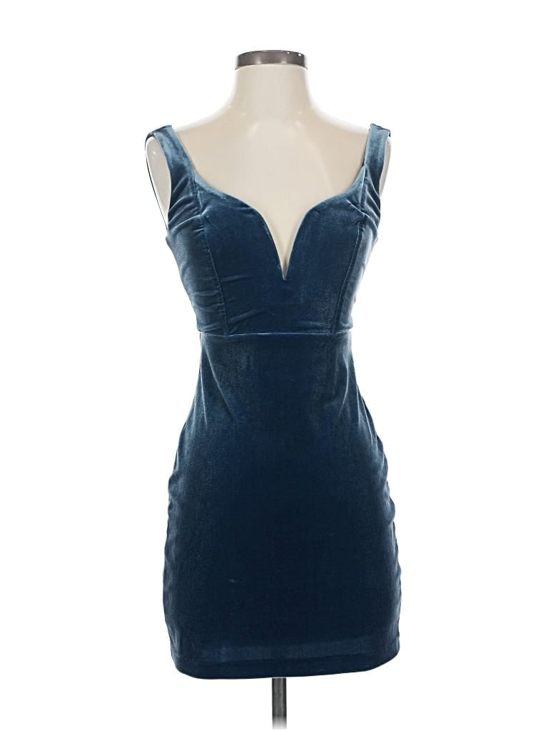 Pre-owned Express Cocktail Dress In Blue