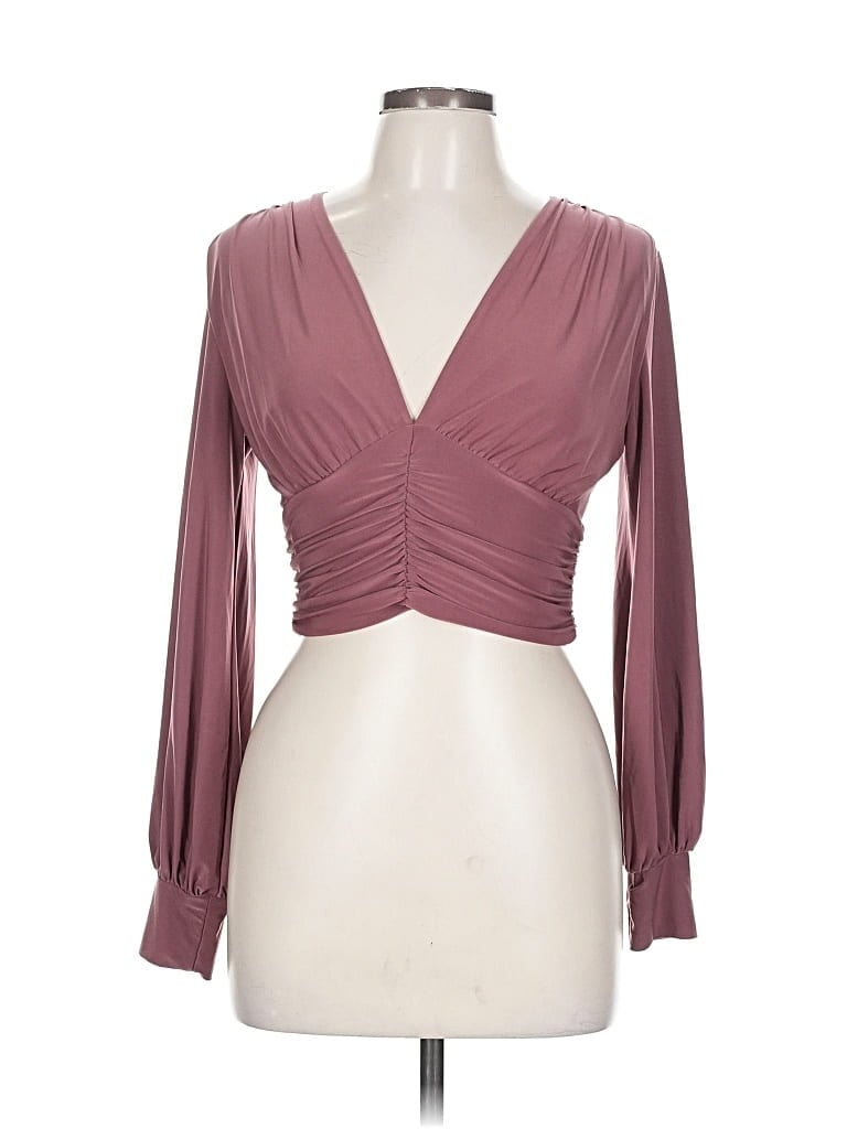 Pre-owned 21 Saints Long Sleeve Blouse In Pink