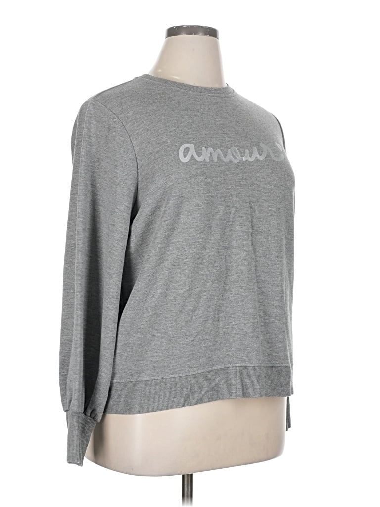 Pre-owned Marled By Reunited Sweatshirt In Gray