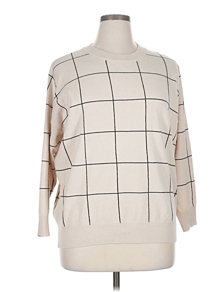 Pre-owned T Tahari Pullover Sweater In Brown