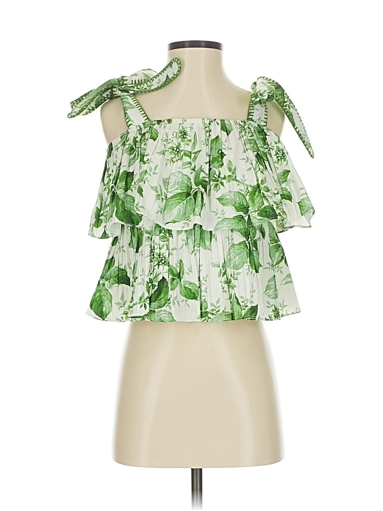 Pre-owned Tuckernuck Sleeveless Blouse In Green