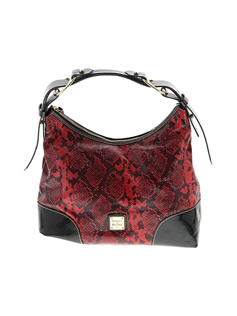 Pre-owned Dooney & Bourke Leather Shoulder Bag In Red