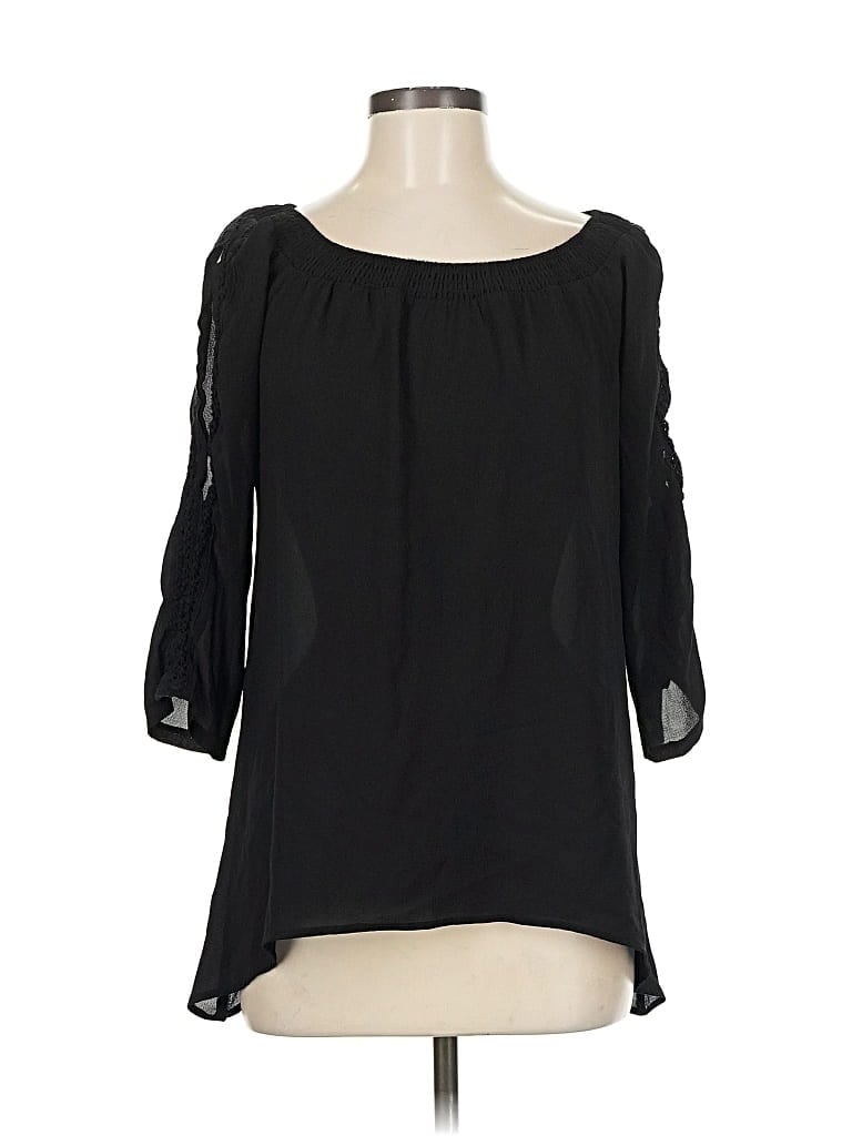 Pre-owned Relativity 3/4 Sleeve T-shirt In Black