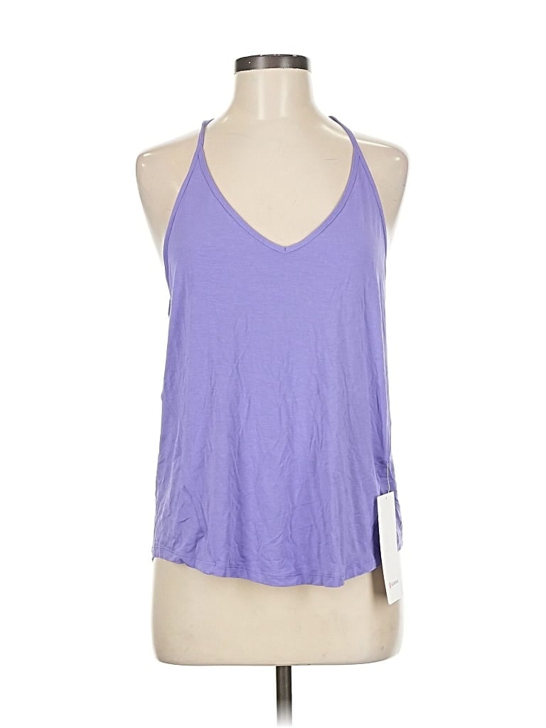 Lululemon Athletica Tank Top Purple Halter Neckline Tops