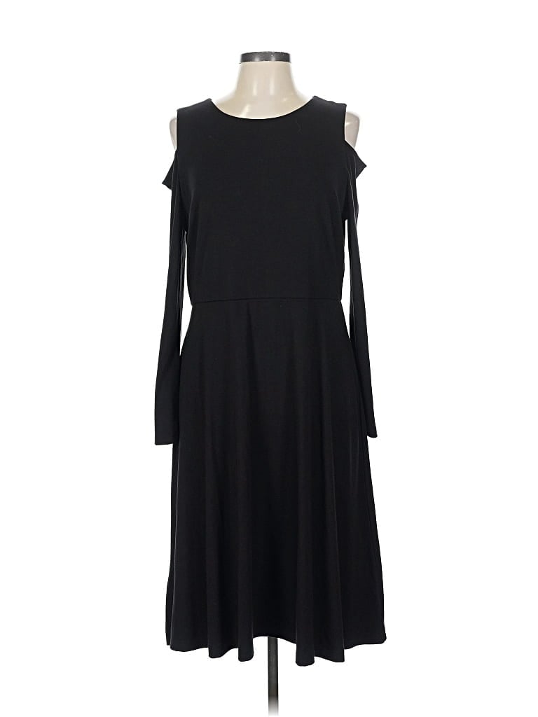 Pre-owned Ann Taylor Loft Casual Dress In Black