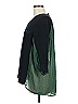 CAbi 100% Cotton Color Block Green Pullover Sweater Size M - photo 5
