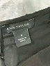 Ann Taylor 100% Polyester Black Casual Dress Size 4 - photo 7