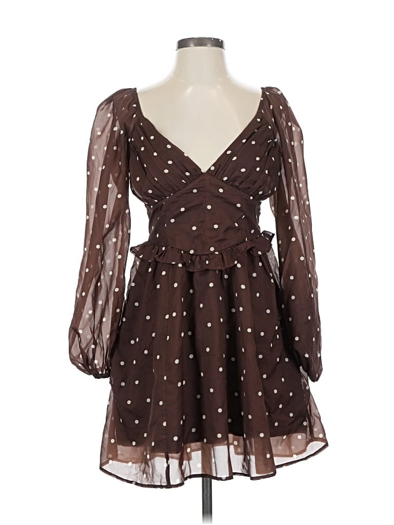 Pre-owned Abercrombie & Fitch Cocktail Dress In Brown