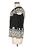 Fever Black Short Sleeve Blouse Size M - photo 5