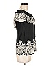 Fever Black Short Sleeve Blouse Size M - photo 4