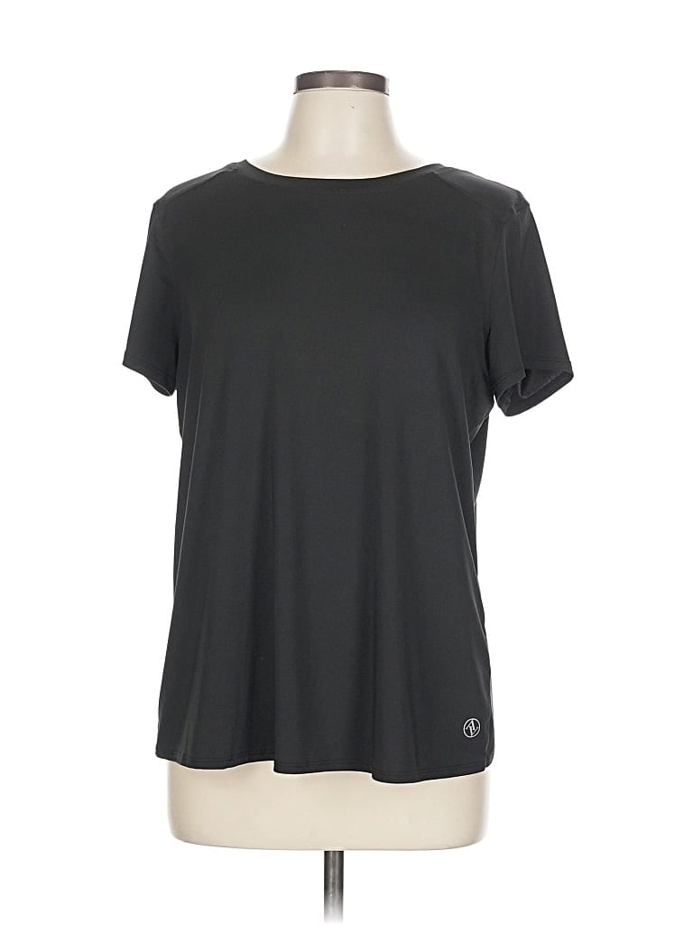Pre-owned Adrienne Vittadini Active T-shirt In Gray