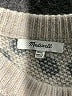 Madewell Polka Dots Silver Wool Pullover Sweater Size XXS - photo 7