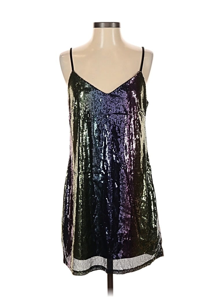 Pre-owned Wild Fable Cocktail Dress In Silver