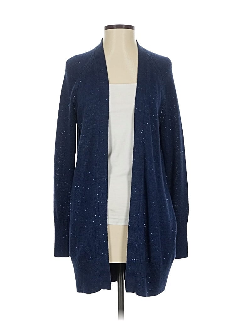 Pre-owned Banana Republic Cardigan Sweater In Blue