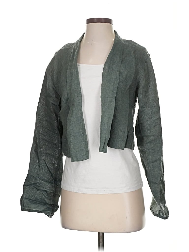 Pre-owned Flax Jacket In Green