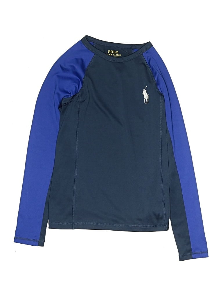 Pre-owned Polo By Ralph Lauren Kids' Long Sleeve T-shirt In Blue