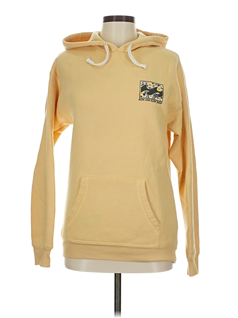 Pre-owned Billabong Pullover Hoodie In Yellow