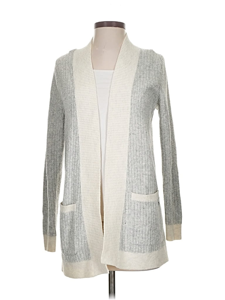 Pre-owned Eddie Bauer Cardigan Sweater In Silver