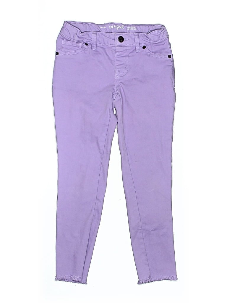 Pre-owned Cat & Jack Kids' Jeggings In Purple