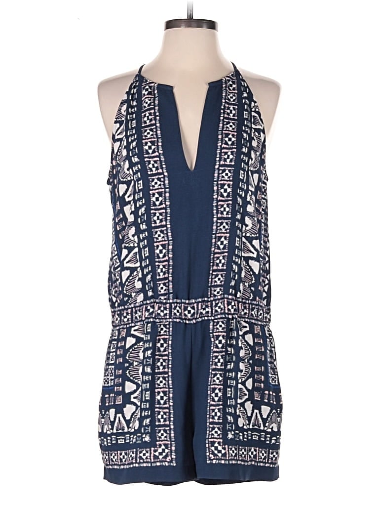 Pre-owned Bcbgmaxazria Romper In Blue