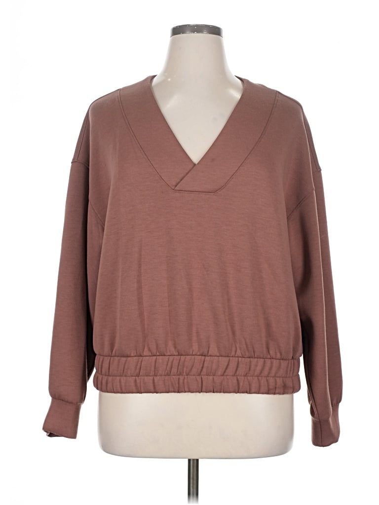 Pre-owned Active By Old Navy Pullover Sweater In Brown