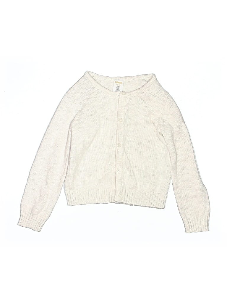 Pre-owned Gymboree Kids' Cardigan Sweater In White