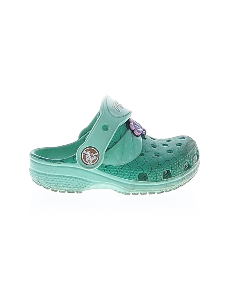 Pre-owned Crocs Kids' Clogs In Green
