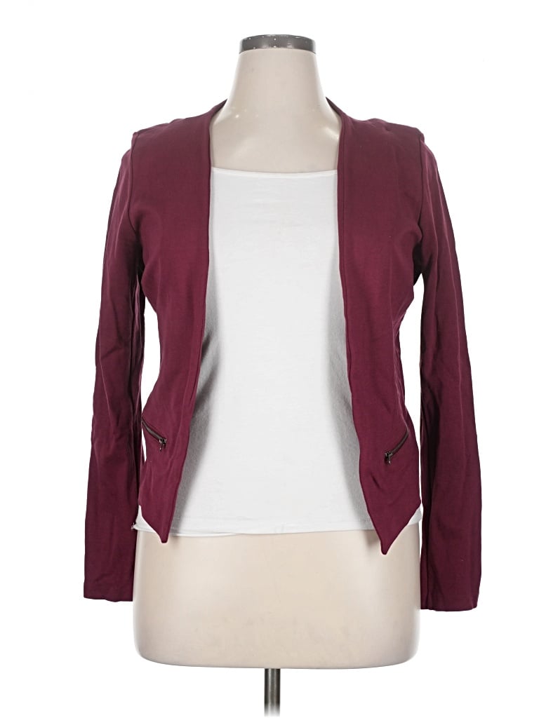 Pre-owned Stoosh Blazer Jacket In Burgundy