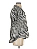 Madewell Houndstooth Gray Short Sleeve Blouse Size XXS - photo 4