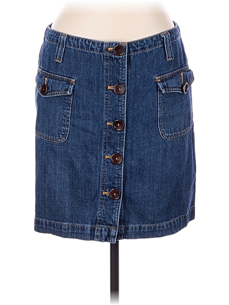 Pre-owned Boden Denim Skirt In Blue