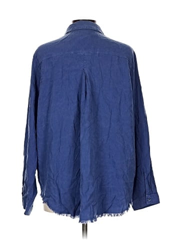 Side Stitch Long Sleeve Button-Down Shirt (view 2)