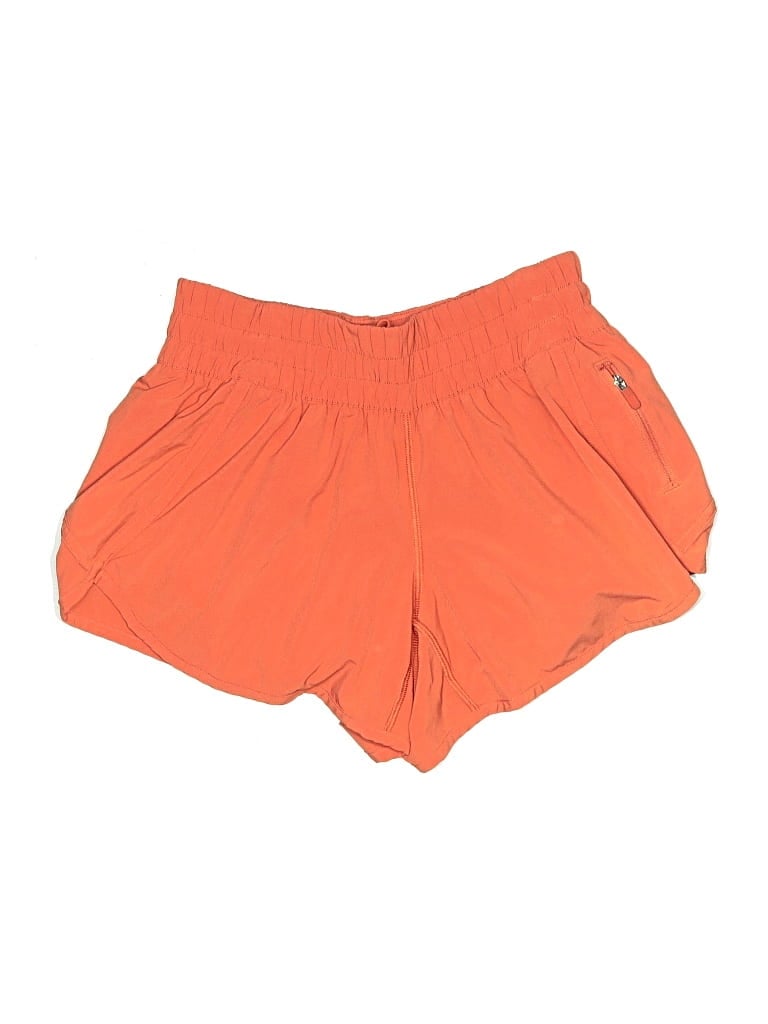 Pre-owned Lululemon Athletica Athletic Shorts In Orange
