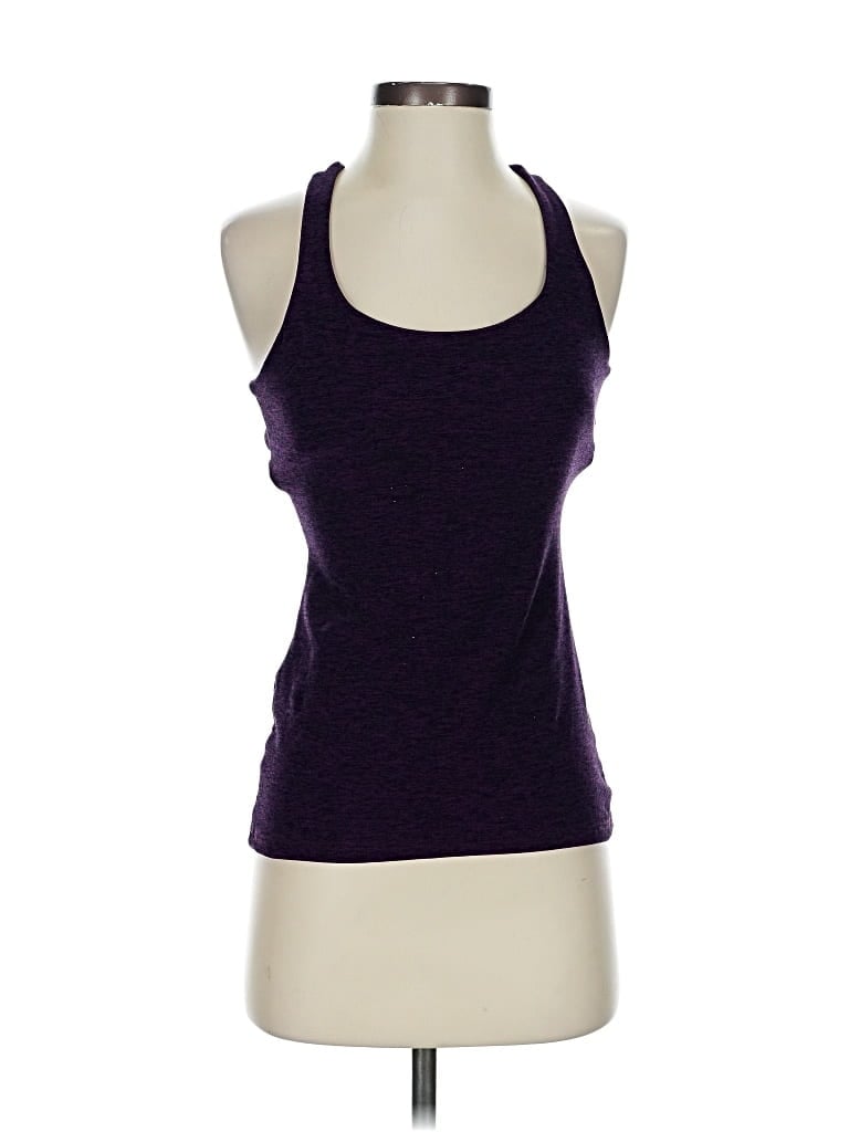 Pre-owned Beyond Yoga Tank Top Purple Halter Neckline Tops