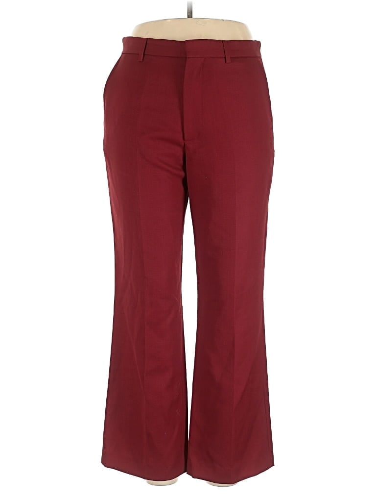 Pre-owned Assorted Brands Dress Pants In Burgundy