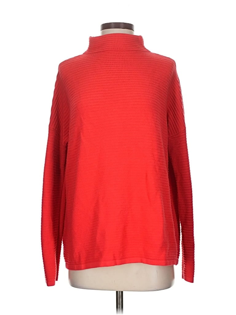 Pre-owned French Connection Turtleneck Sweater In Red
