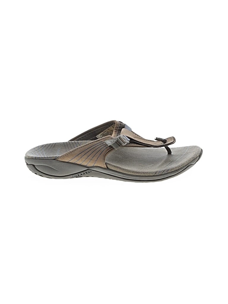 Pre-owned Merrell Sandals In Brown