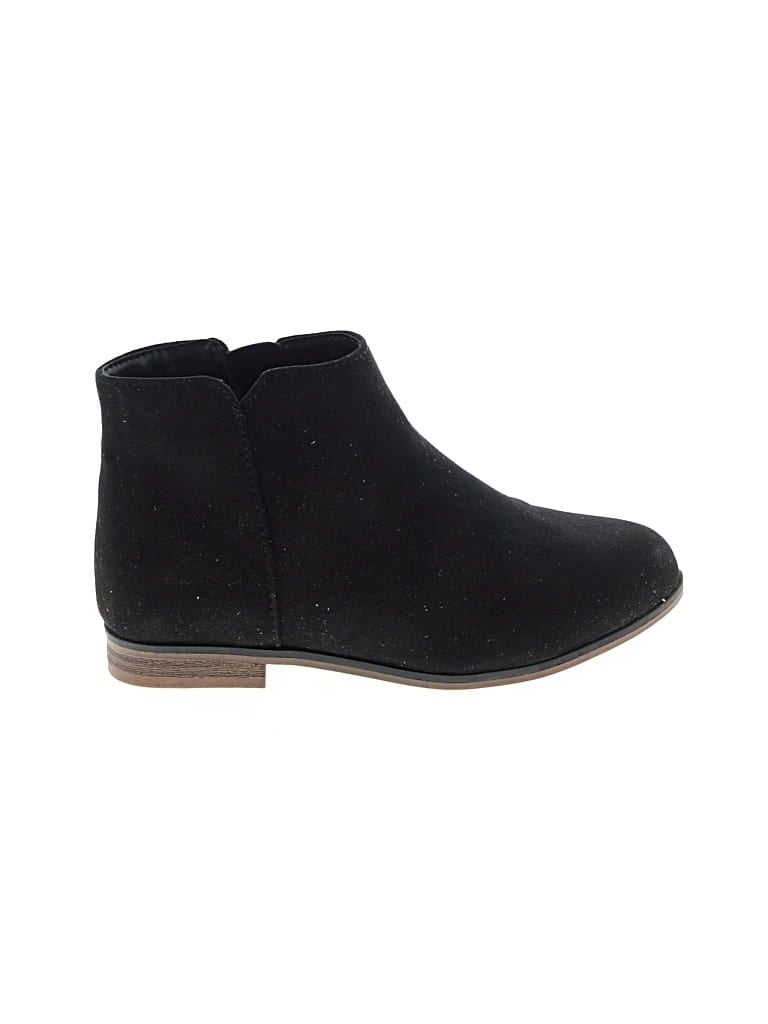 Pre-owned Cat & Jack Kids' Ankle Boots In Black