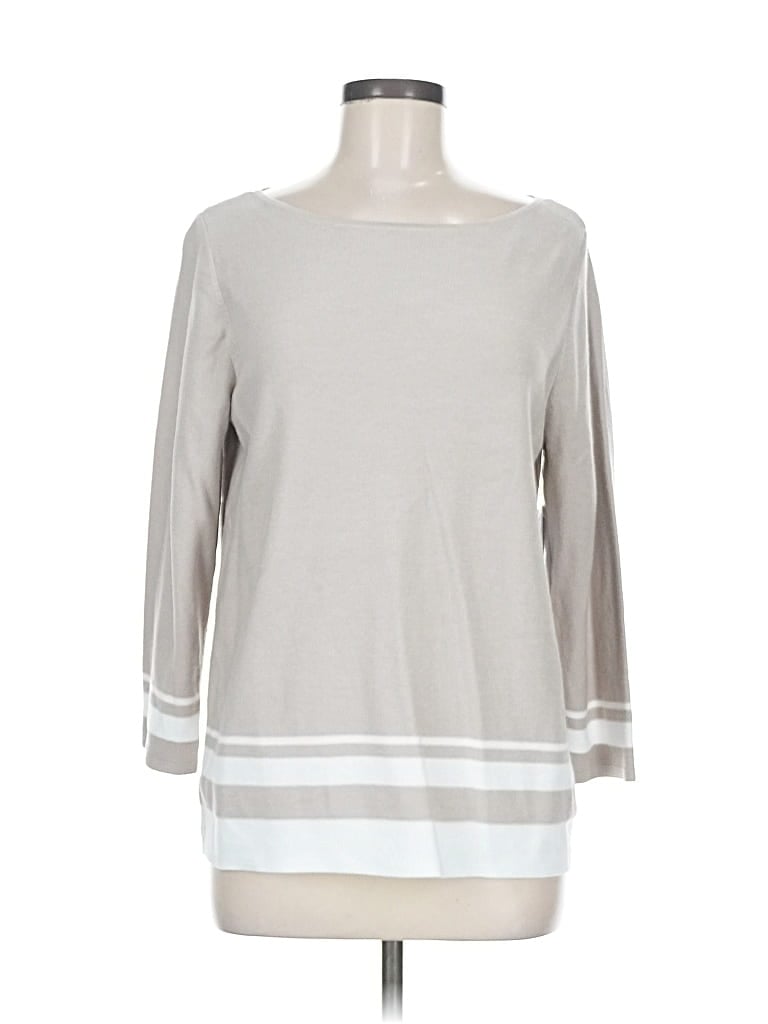 Pre-owned Croft & Barrow Pullover Sweater In Gray