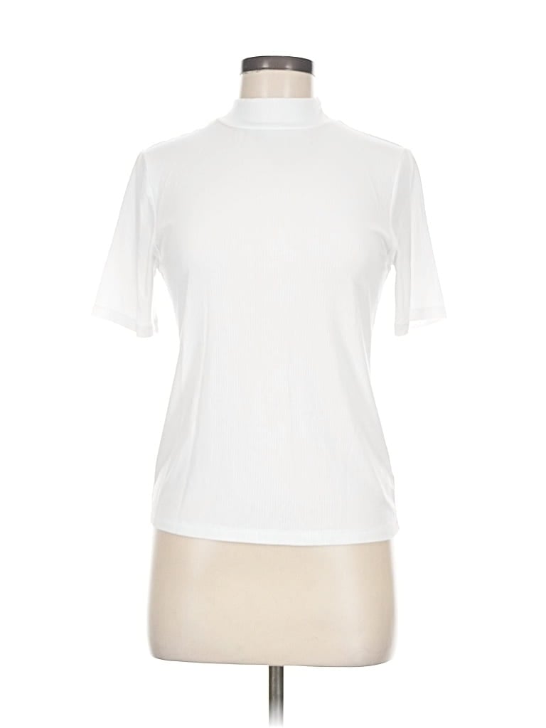Pre-owned The Drop Short Sleeve Turtleneck In White