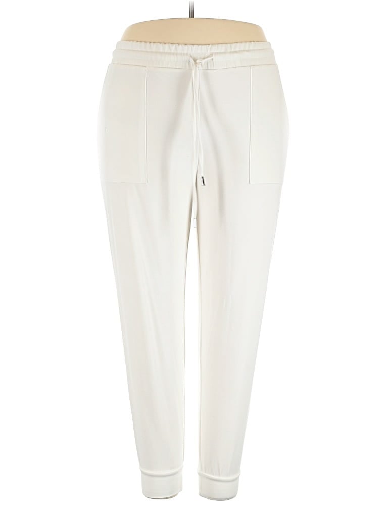 Pre-owned Scoop Casual Pants In White