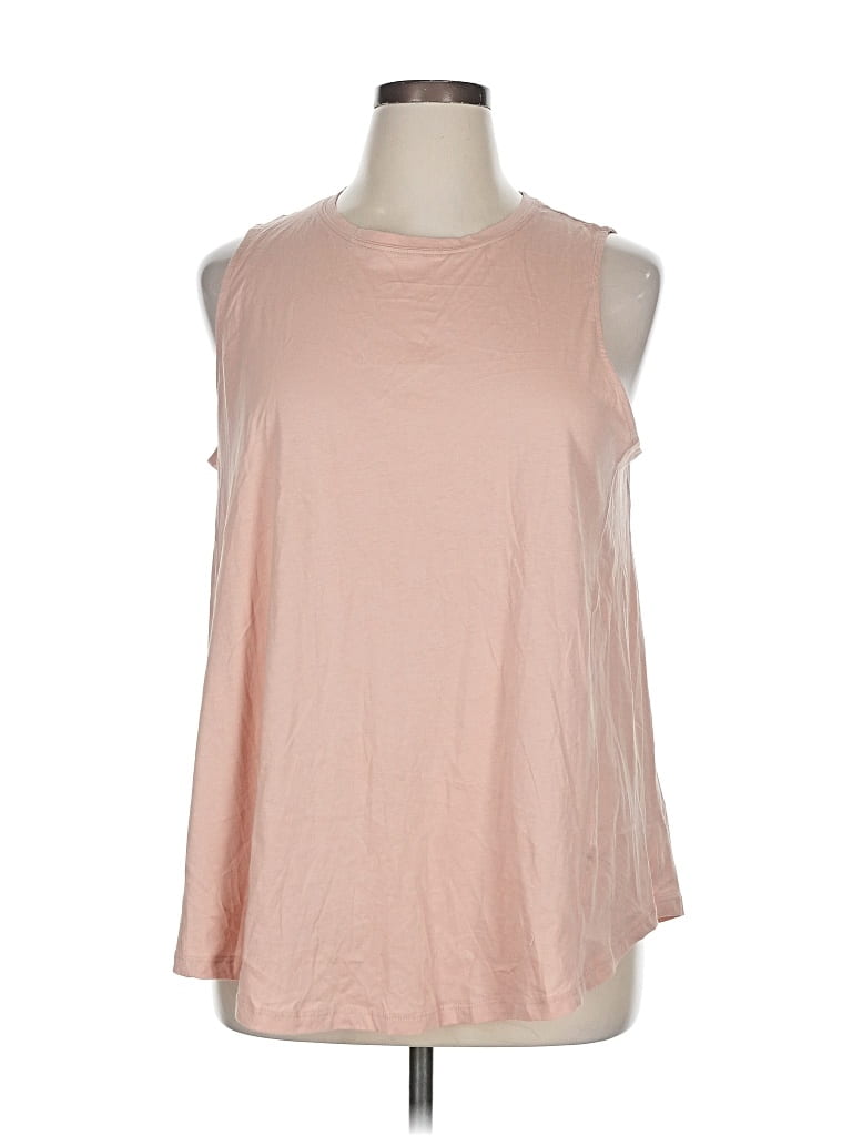 Pre-owned Barefoot Dreams Sleeveless T-shirt In Pink