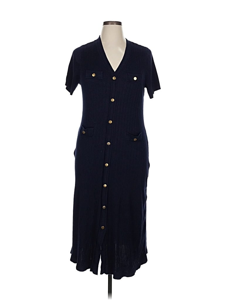 Pre-owned Assorted Brands Casual Dress In Blue