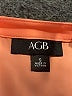 AGB 100% Polyester Orange 3/4 Sleeve Blouse Size S - photo 7
