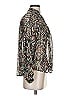 Zara Silver Long Sleeve Blouse Size S - photo 4