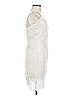Peach 100% Polyester Ivory Cocktail Dress Size M - photo 4