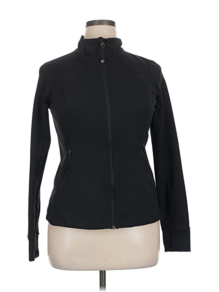 Pre-owned Zella Track Jacket In Black