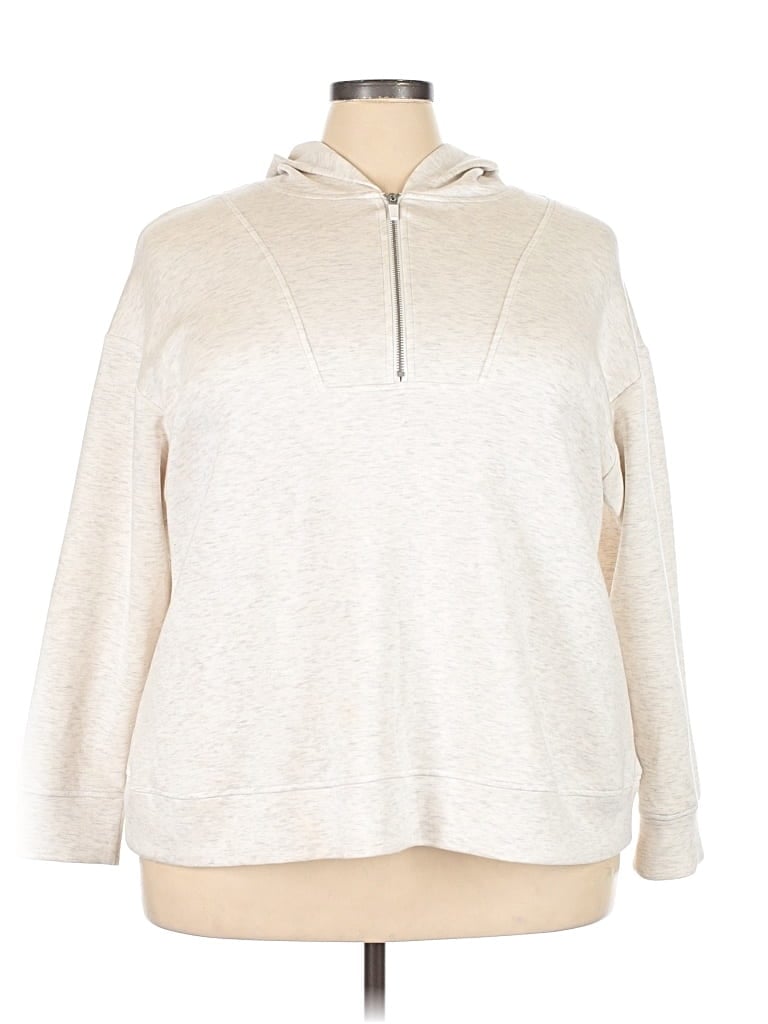 Pre-owned Livi Pullover Hoodie In White